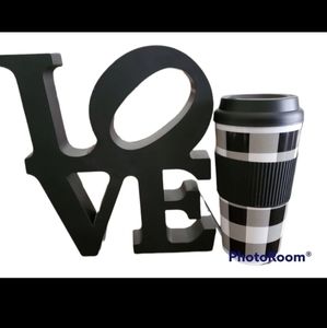 App black, plastic LOVE sign